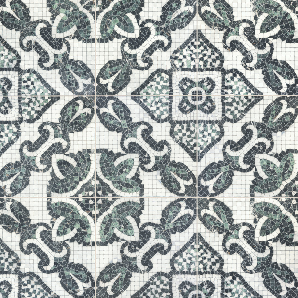 Versailles Mosaico Chateau 7-7/8 in. x 7-7/8 in. Porcelain Floor and Wall Tile
