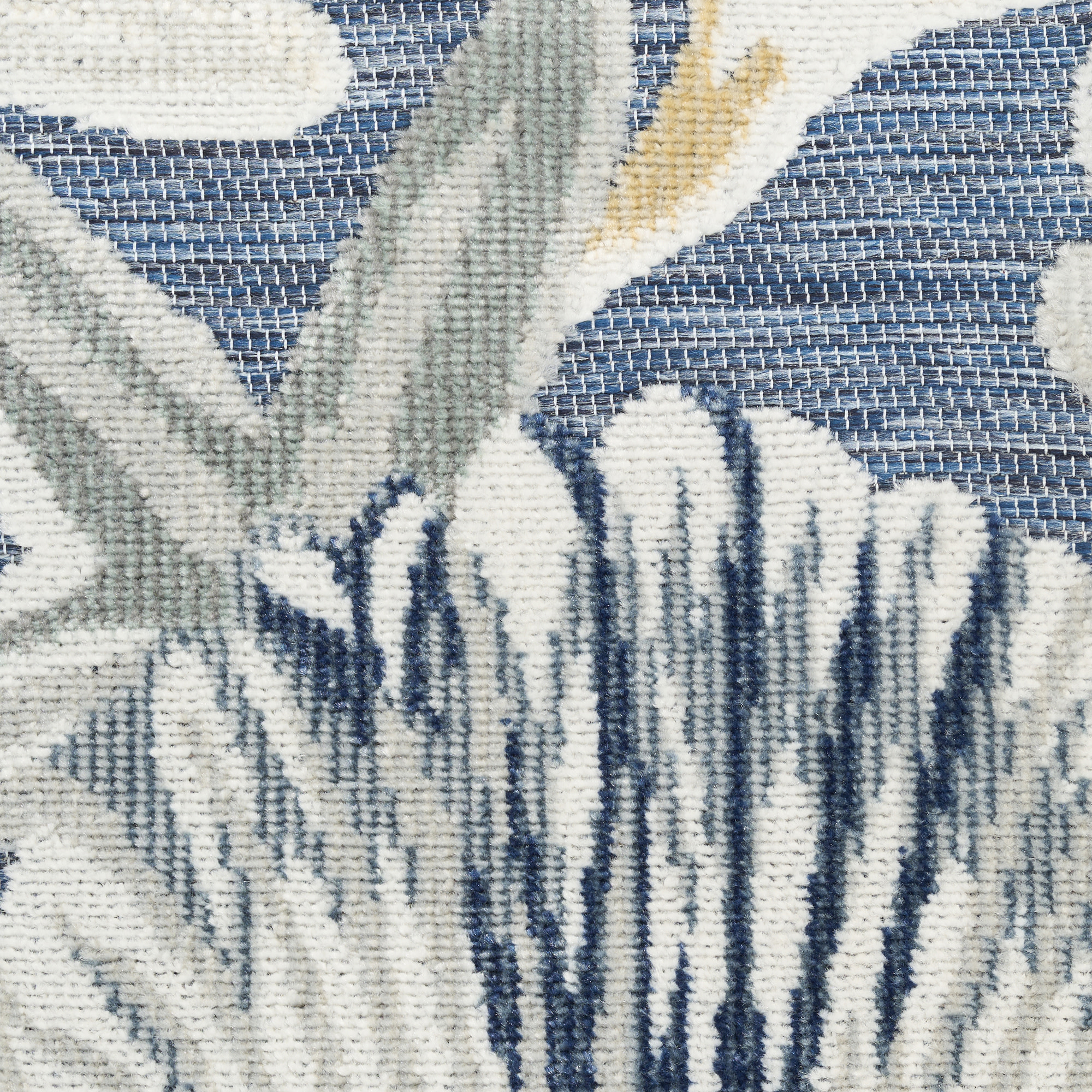 Nourison Suncoast 5'3" x 7'3" Denim Multicolor Coastal, Nautical & Beach Rug
