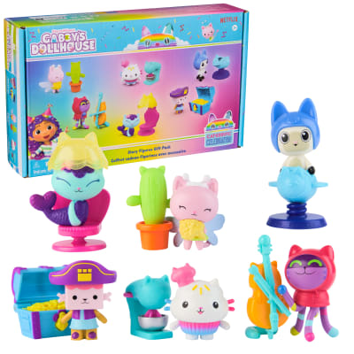Gabby’s Dollhouse, 12-Piece Story Figures Gift Pack, with 6 Toy Figures & 6 Dollhouse Accessories set, Kids Toys for Girls & Boys Ages 3+