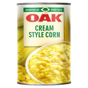 oak® cream style corn 410g image