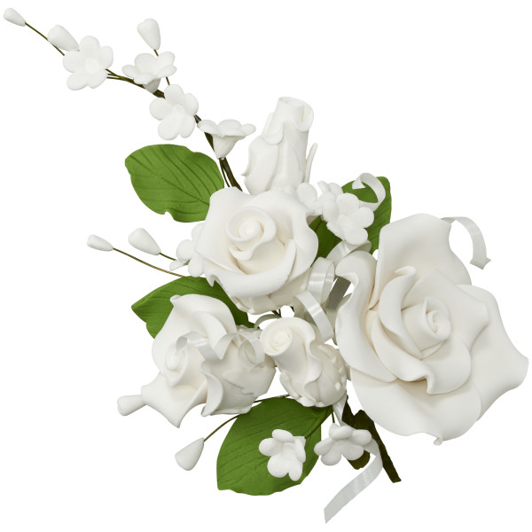 Rose Spray - Red 3 Free Gum Paste Sprays