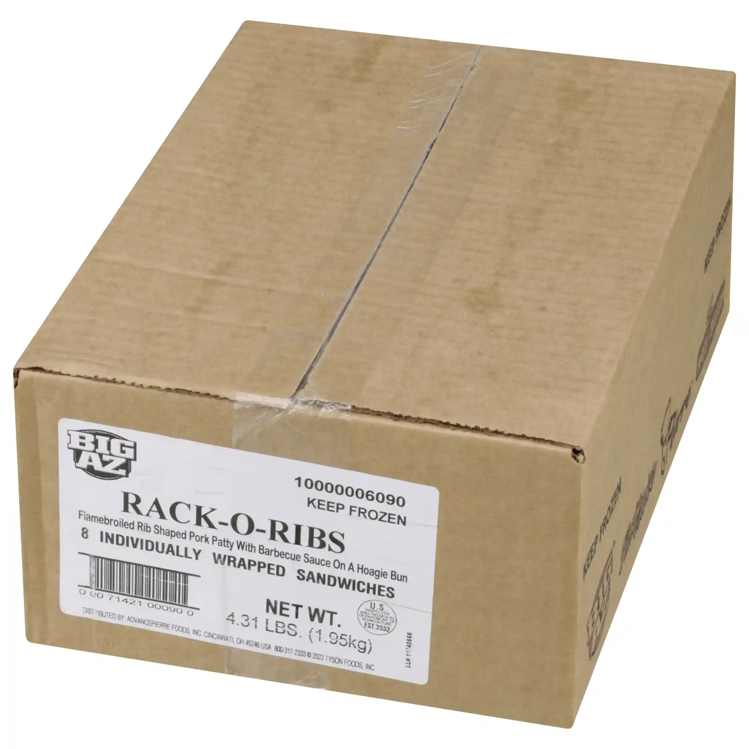 Big AZ® Rack-O-Ribs BBQ Pork Rib Sandwich_image_5