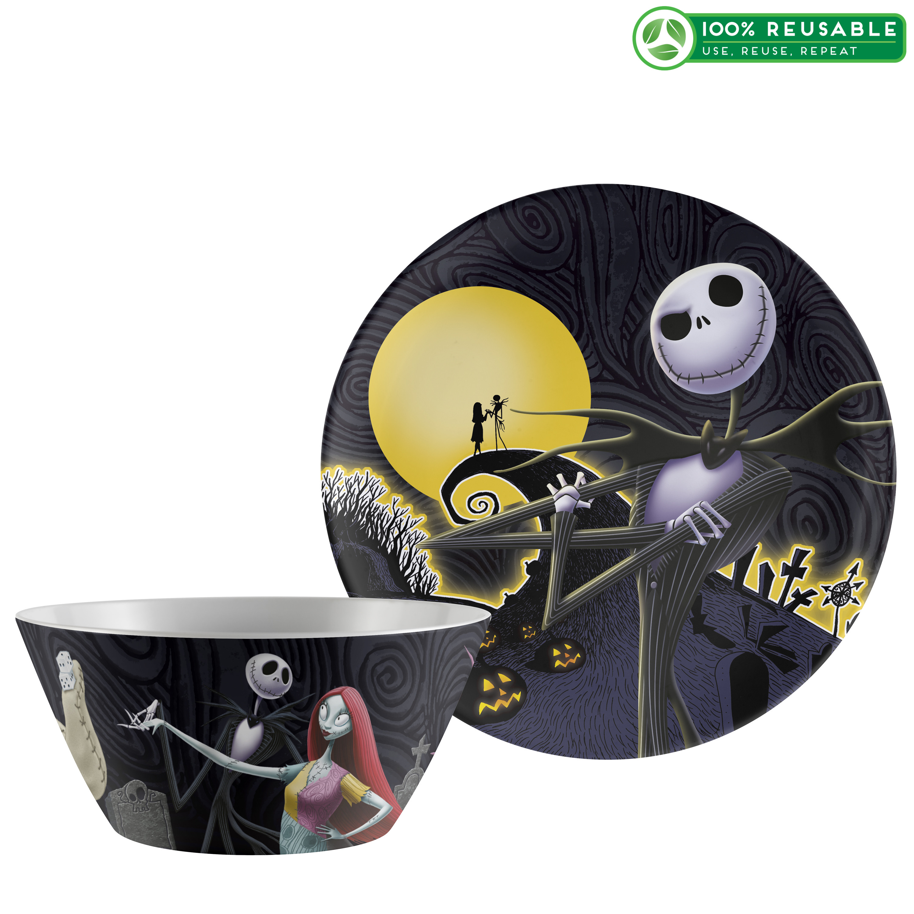 Disney Dinnerware Set, The Nightmare Before Christmas, 2-piece set image