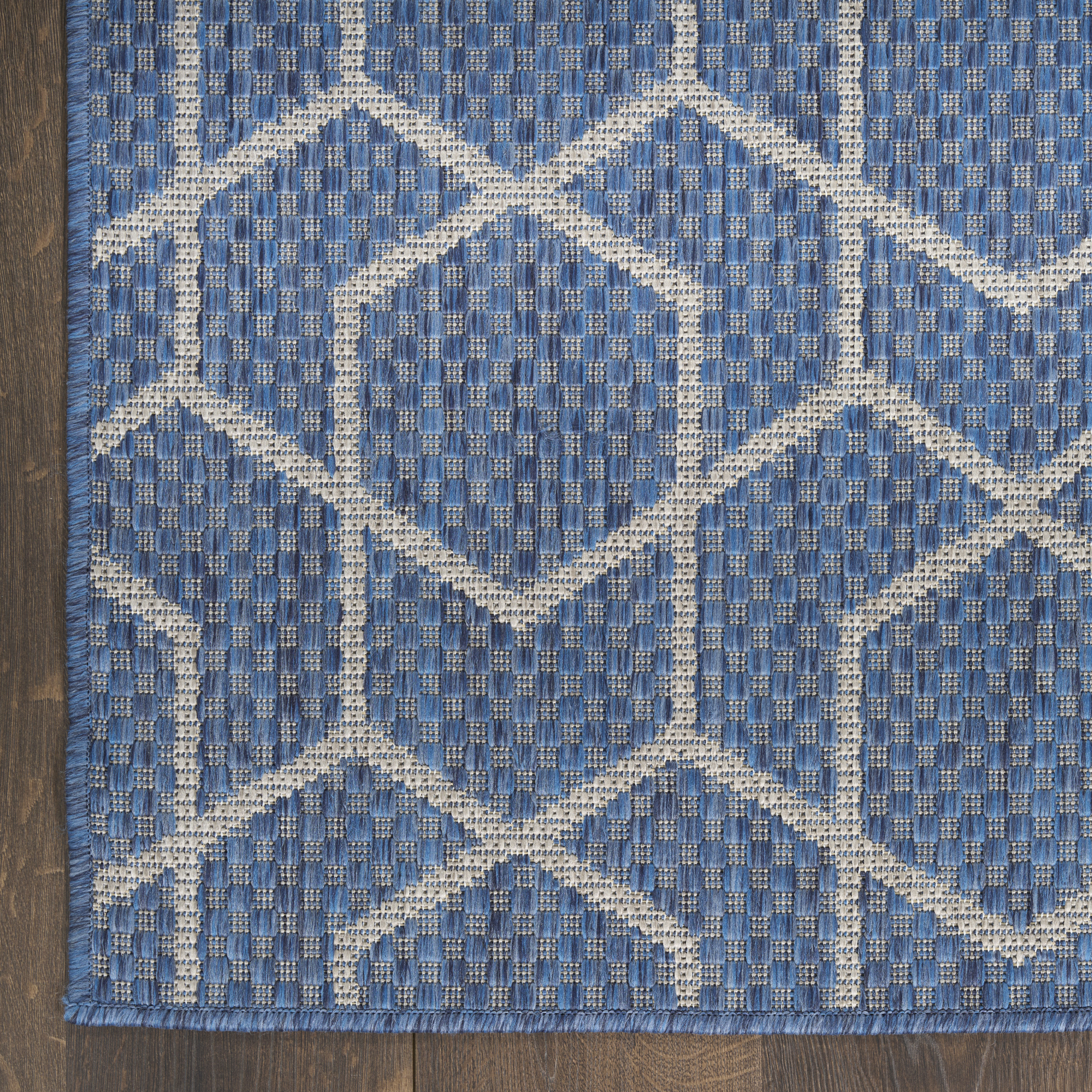 Nourison Horizon Indoor/Outdoor 9' x 12' Denim Modern Rug