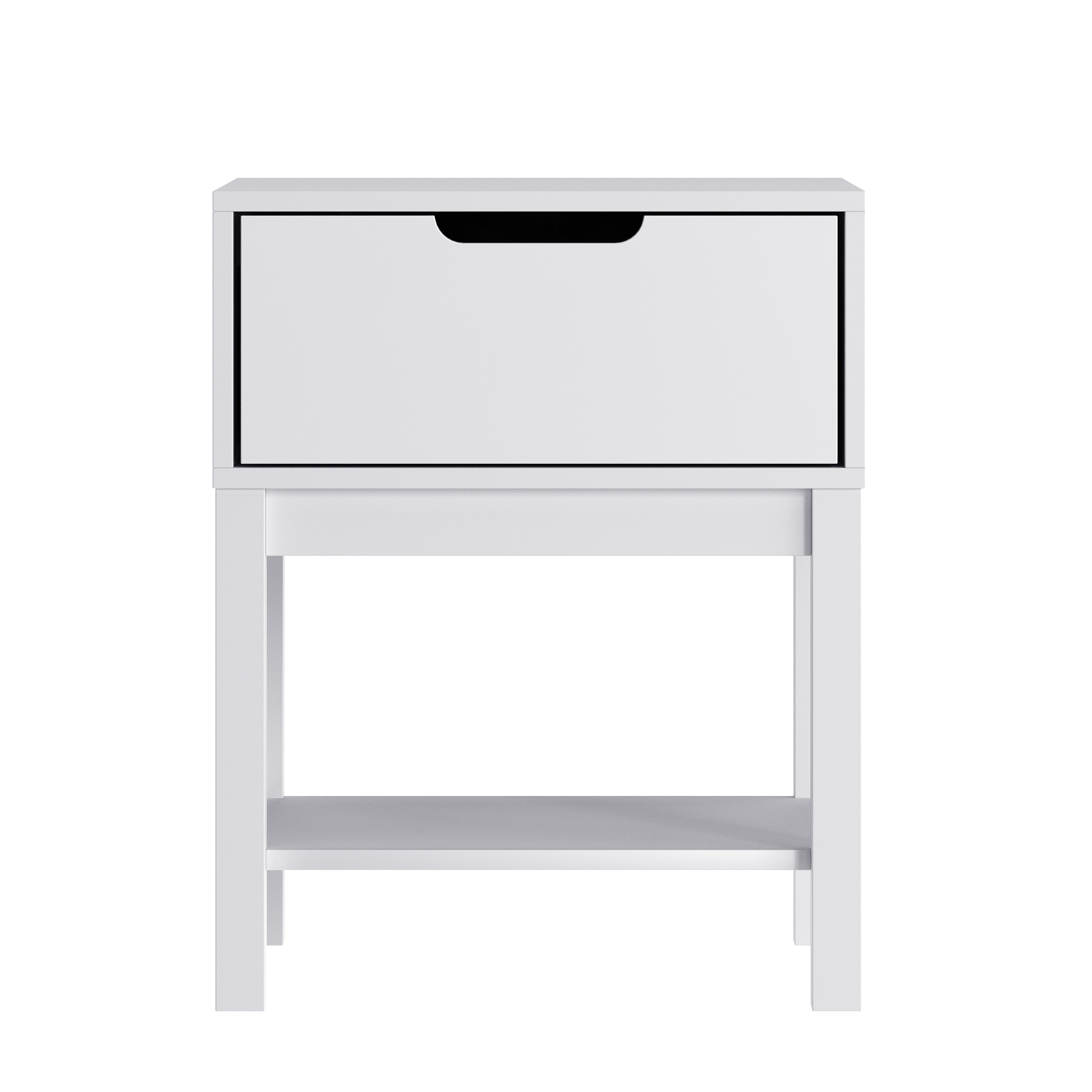 Samuel Kids Single-Drawer Night Stand with Gray Solid Wood Frame, Side Table ... - Picture 16 of 21