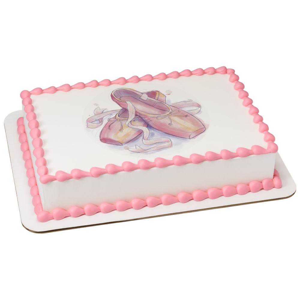 Image Cake Ballerina Slippers