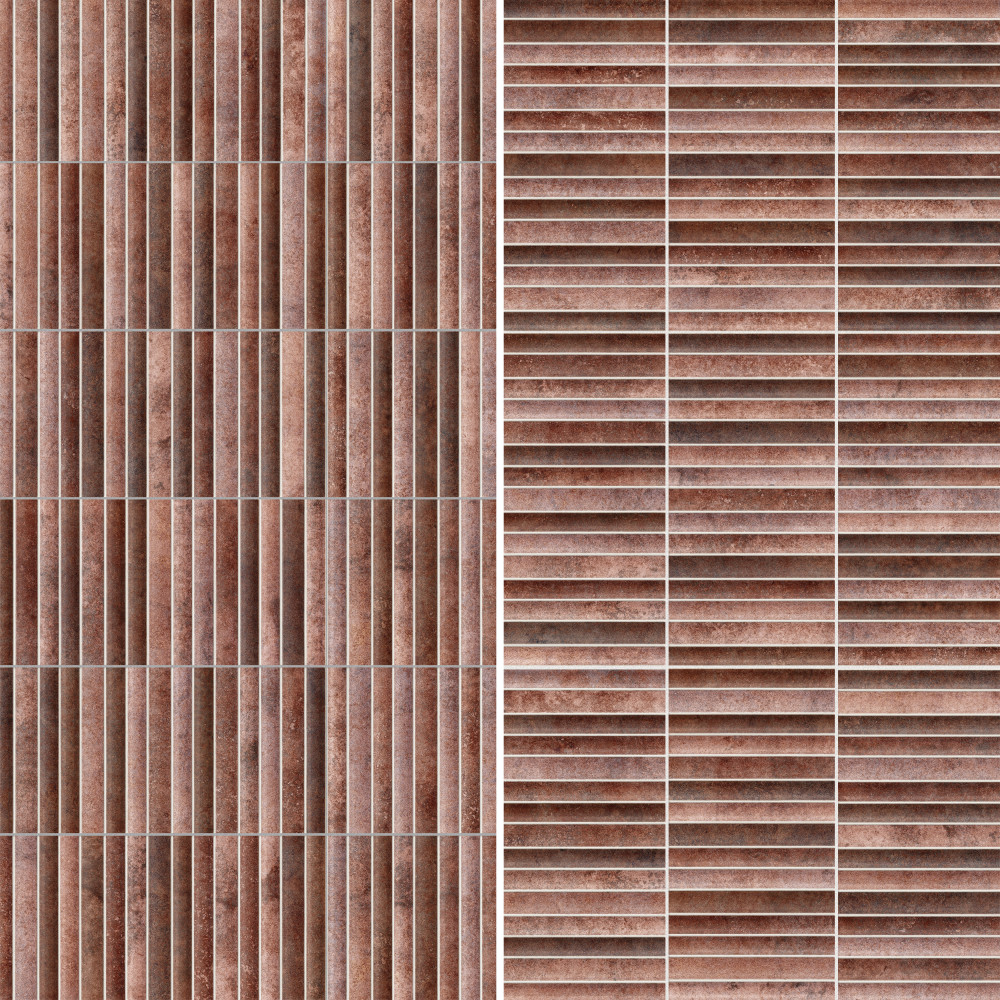 Rubik Garnet 5-7/8 in. x 11-3/4 in. Ceramic Wall Tile