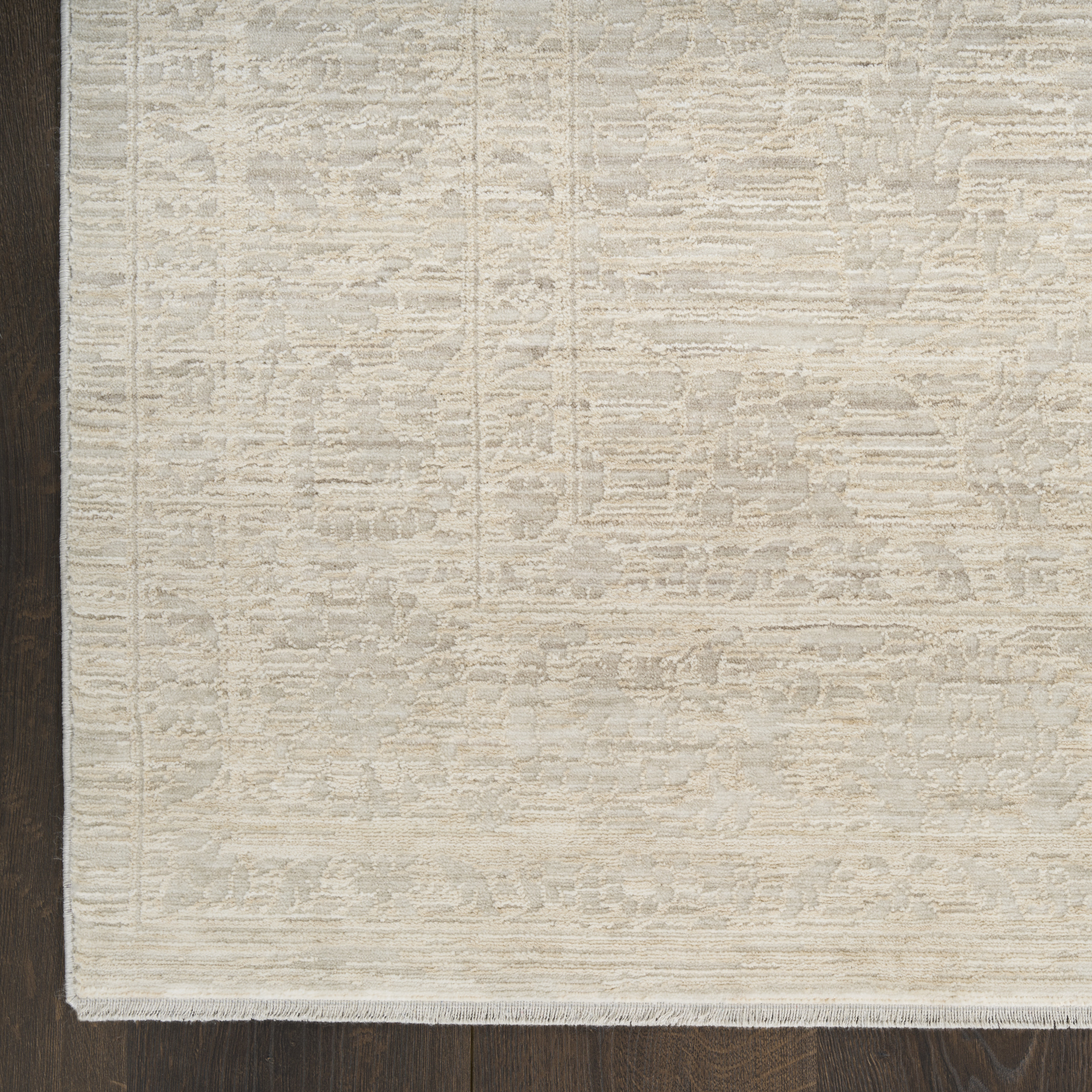 Nourison Shadows 6' x 9' Ivory Grey Vintage Indoor Rug