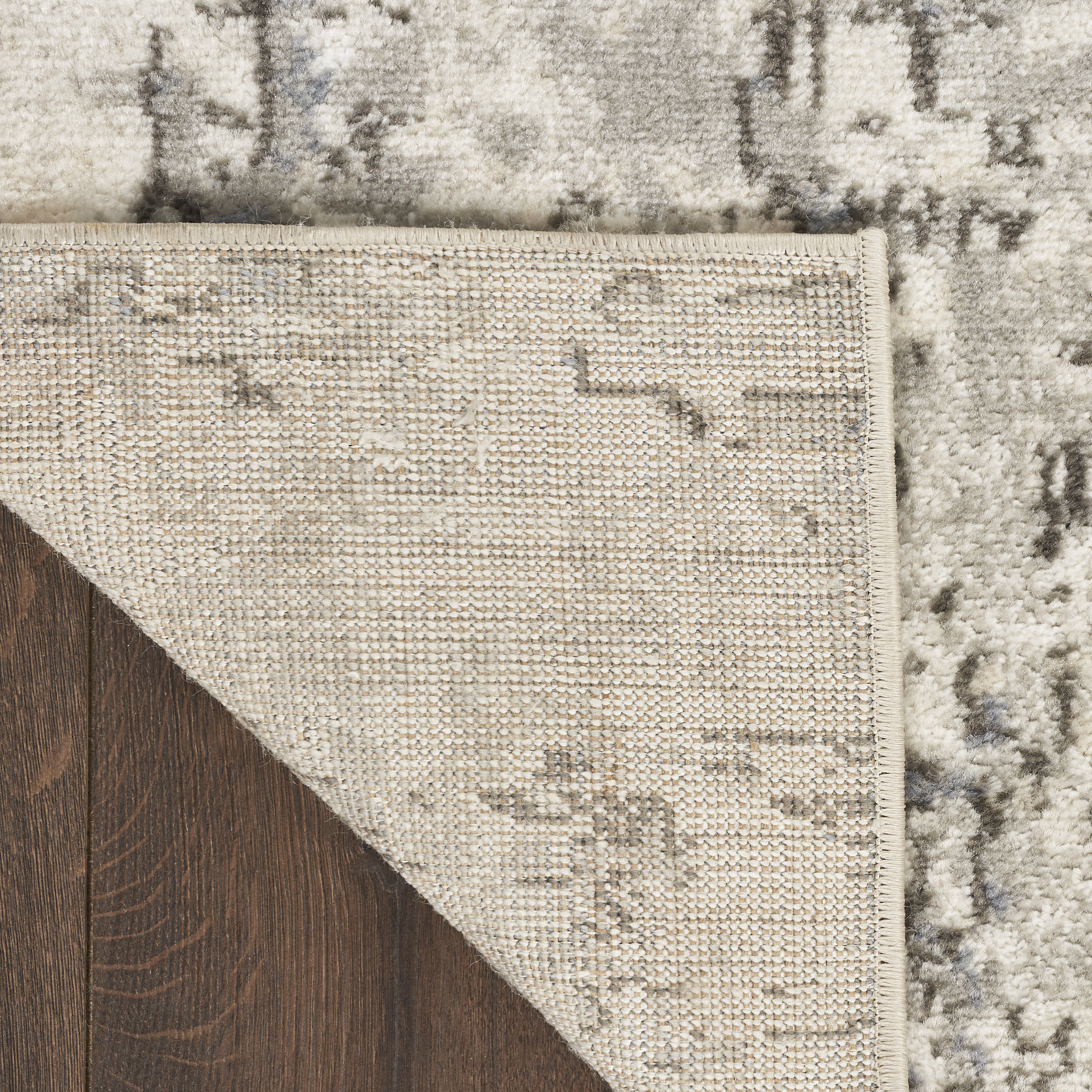 Nourison Quarry 5'3" x 7'3" Ivory Blue Grey Modern Indoor Rug