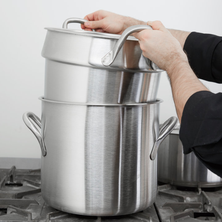 20-quart stainless steel double boiler inset