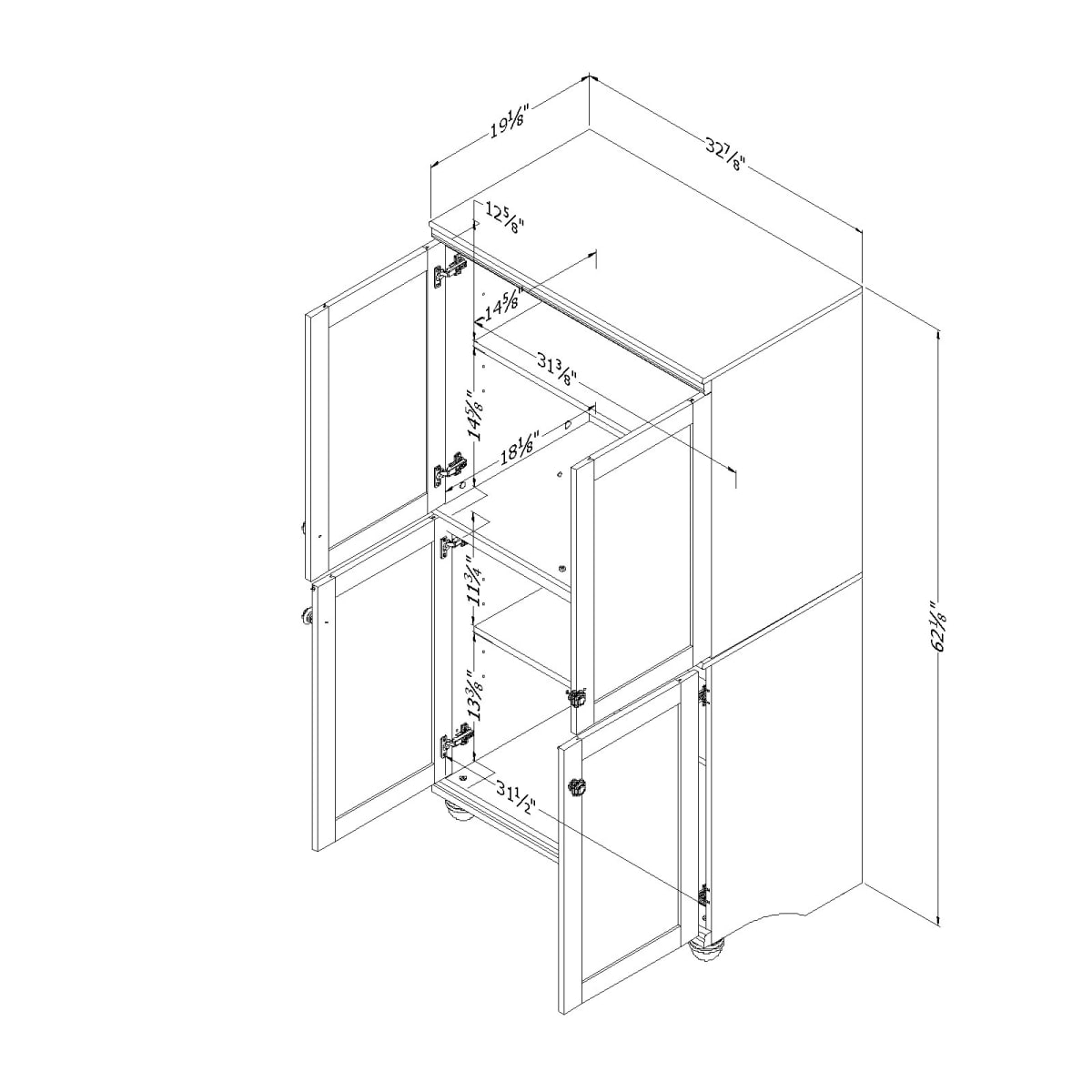 Hopedale 4Door Storage ArmoireHopedale