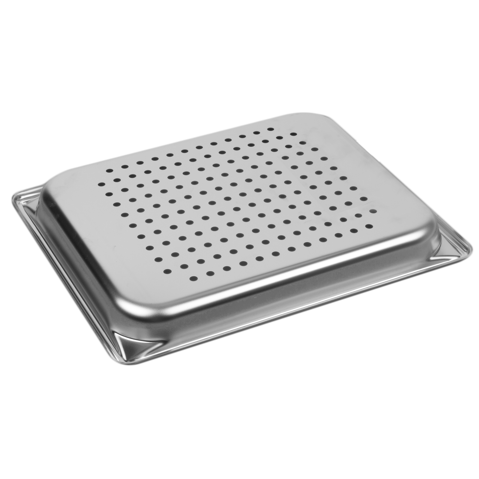 Halfsize 1 ¼inchdeep Super Pan V® perforated stainless steel steam