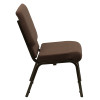 HERCULES Series 18.5''W Stacking Church Chair in Purple Fabric - Gold Vein Frame - Picture 90 of 140