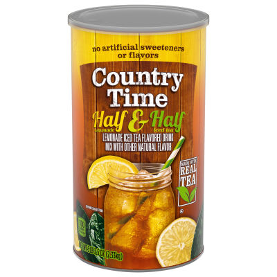 Country Time Half & Half Lemonade Iced Tea Drink Mix, 5.16 lb Canister