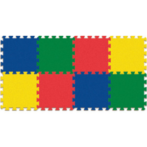 Carpet Tiles, Solid Color Expansion Pack, 12" x 12", 4 Count