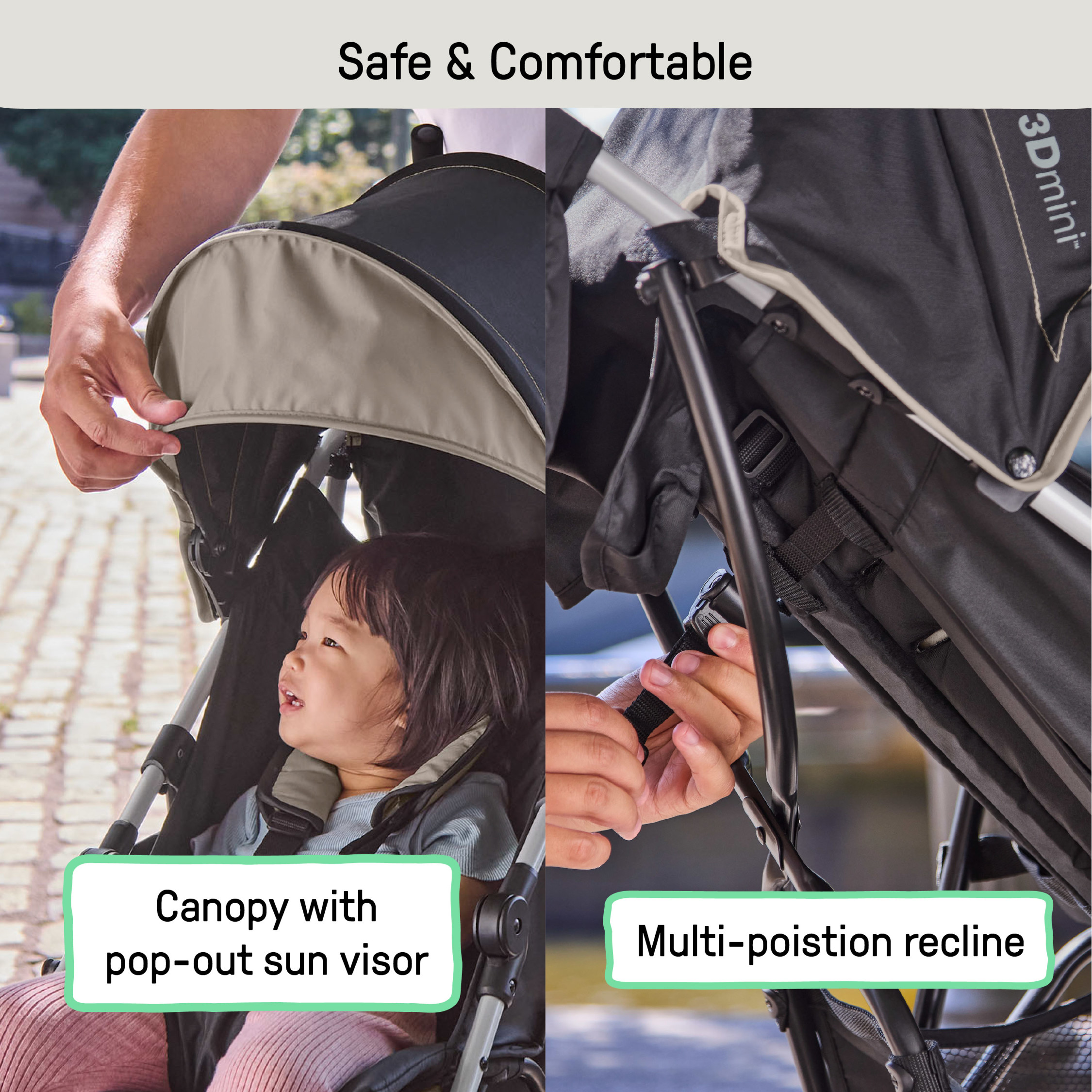 Ingenuity 3D Mini Convenience Stroller, Cashew