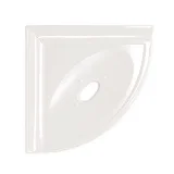 Retrofit Bath Accessoires Polished White Flatback 5″ Corner Soap Dish