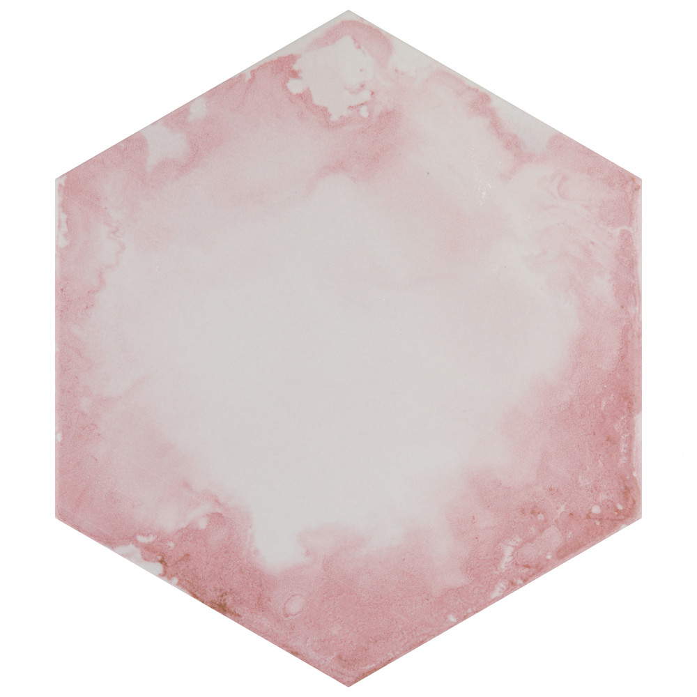 Raktion Hex 8-5/8 in. x 9-7/8 in. Porcelain Floor and Wall Tile