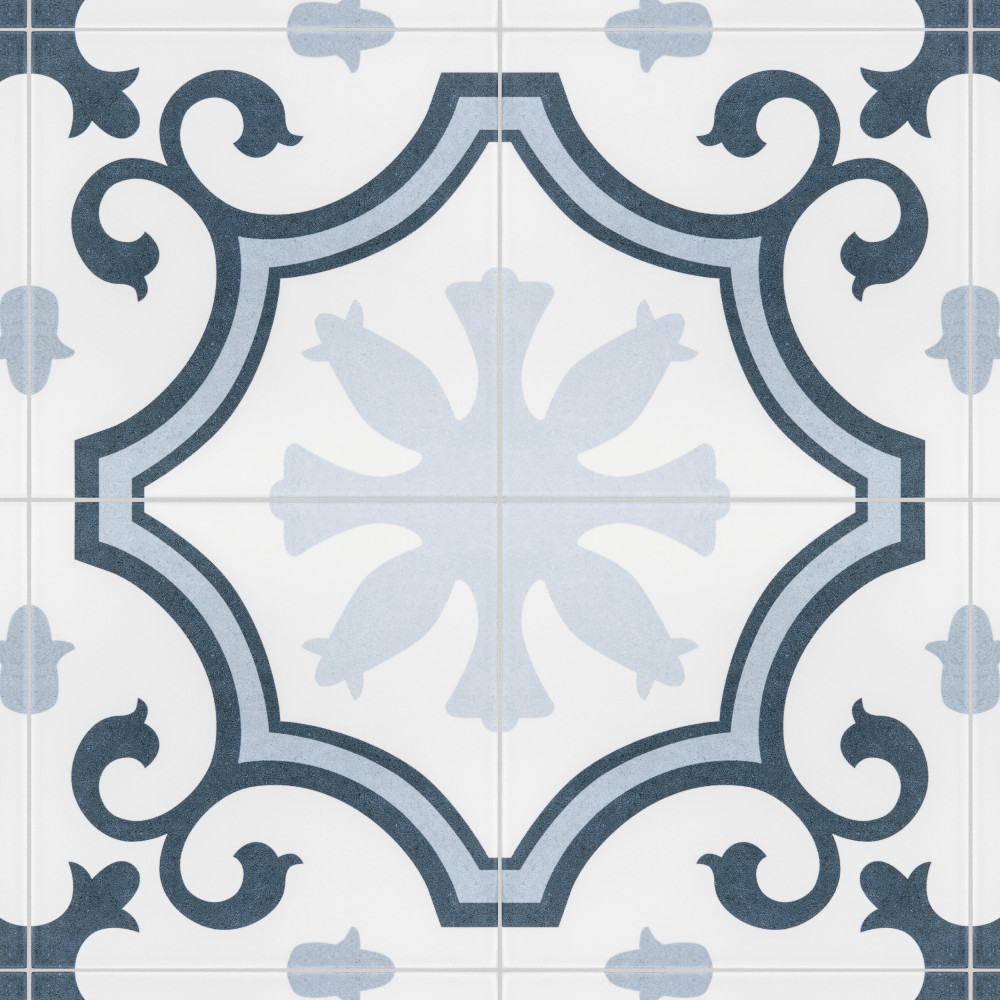 Lacour Artic 9-3/4 in. x 9-3/4 in. Porcelain Floor and Wall Tile