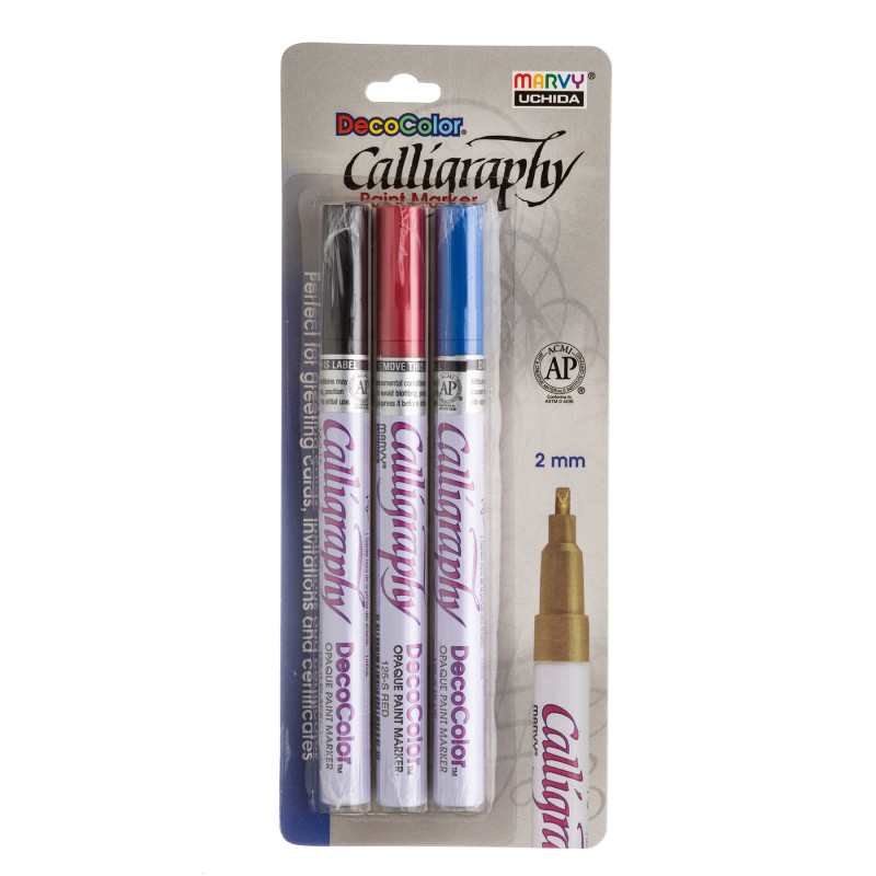 DecoColor® Calligraphy Paint Markers, Color Set B, Set of 3