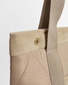 Healy Quilted Tote Bag Light Sand