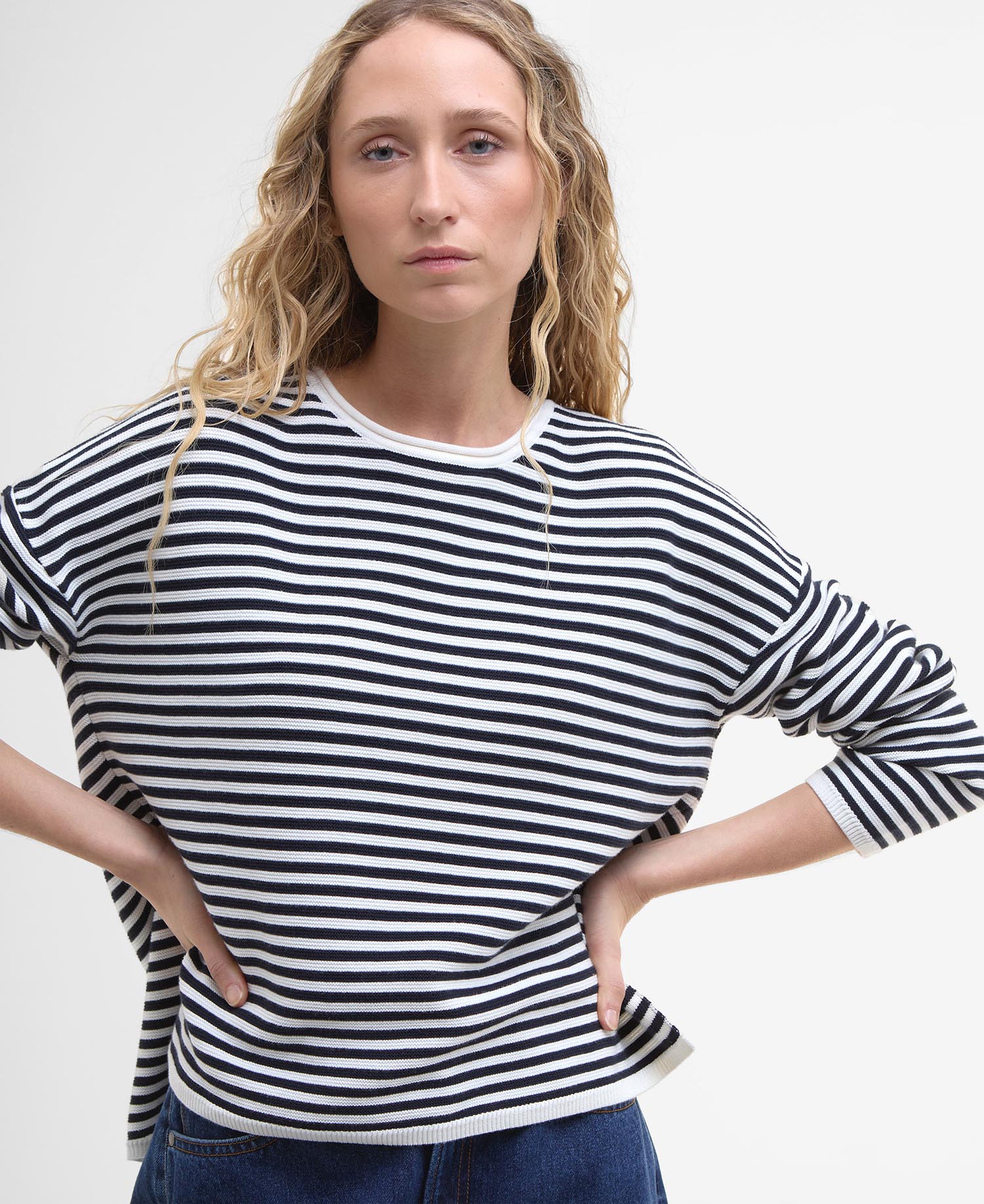 Pullover Marine Striped Rundhalsausschnitt image number 3