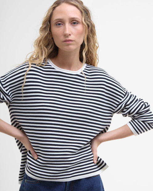 Pullover Marine Striped Rundhalsausschnitt 