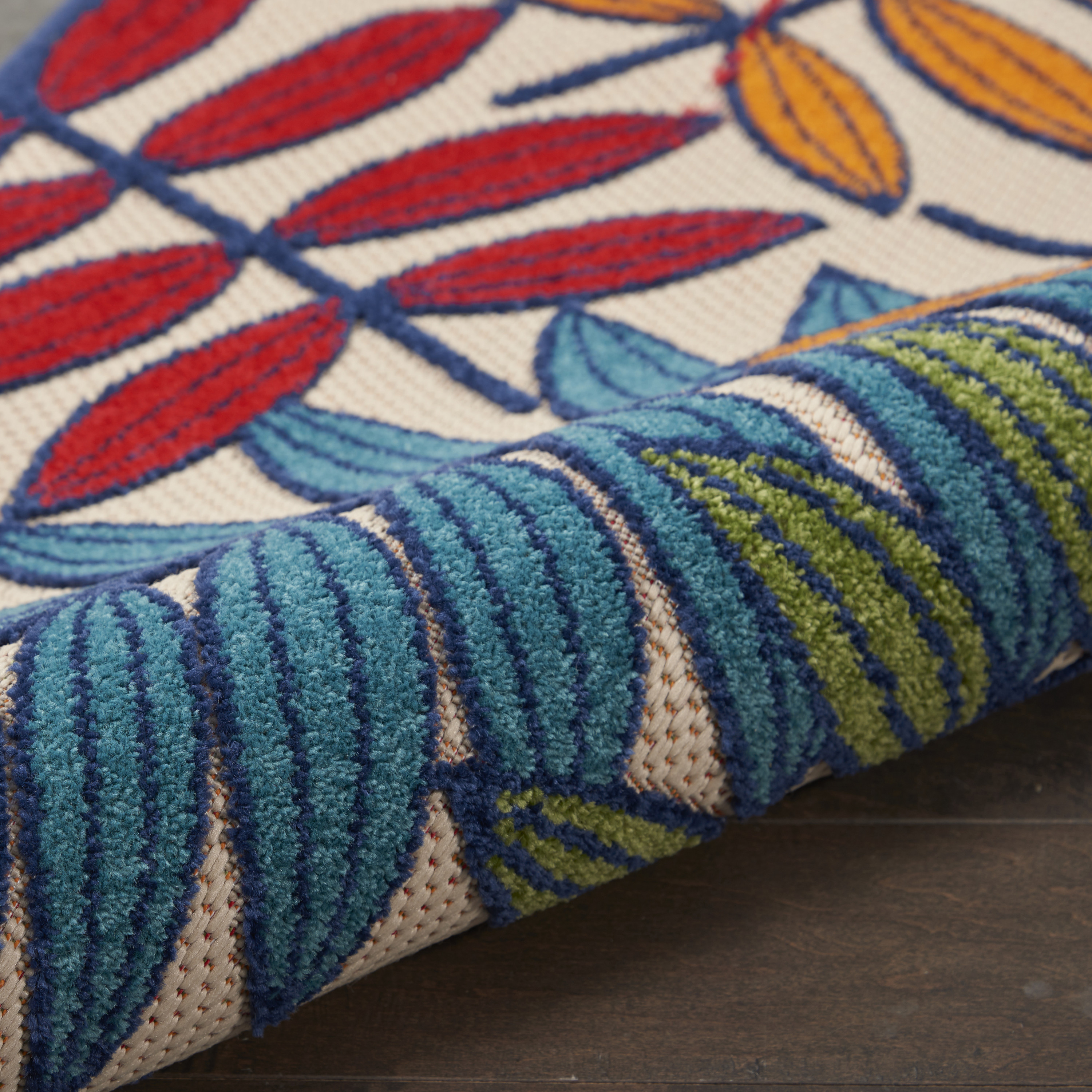 Nourison Aloha 6' x 9' Multicolor Tropical Rug