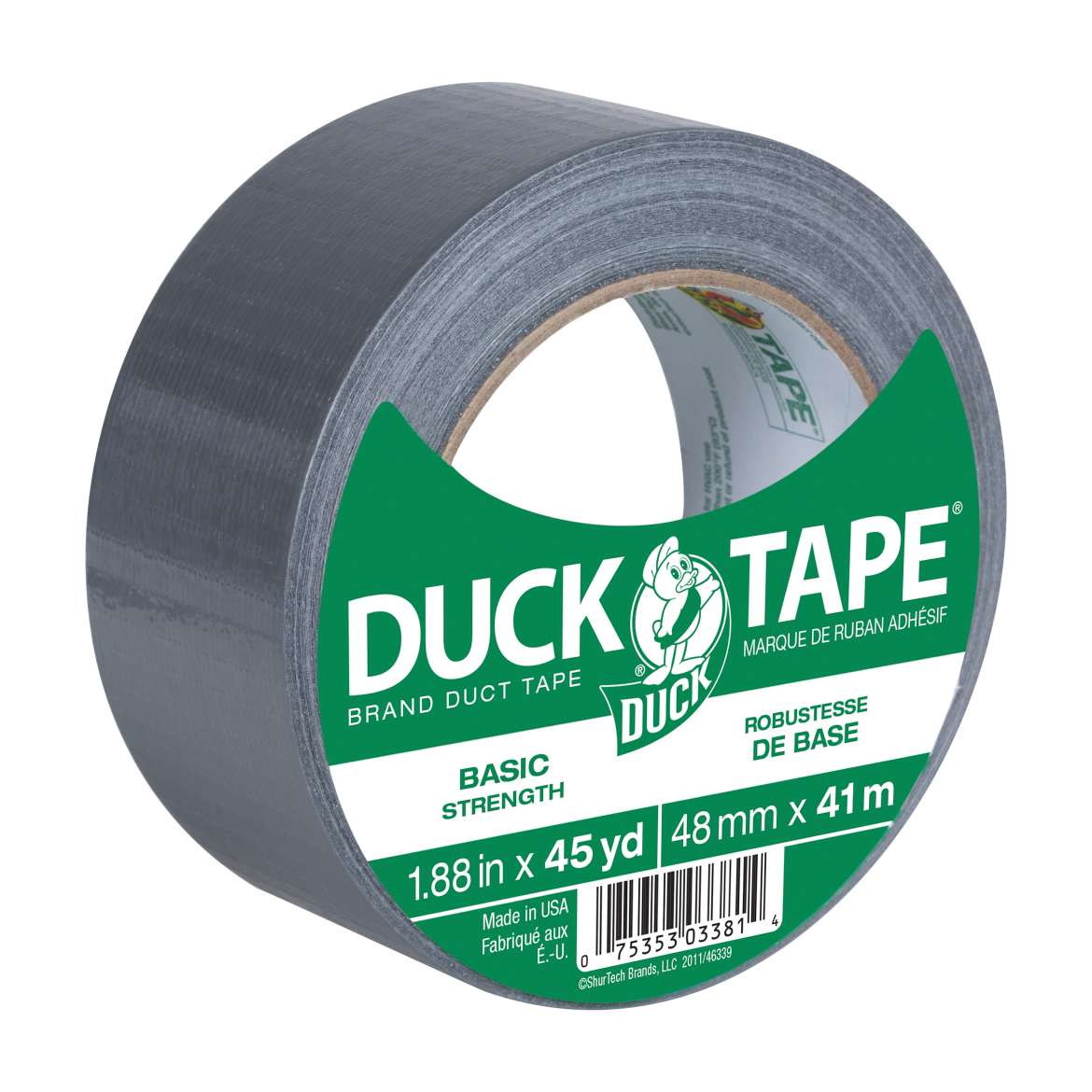 Basic Strength Duct Tape Silver 1.88 in x 45 yd | Duck Brand