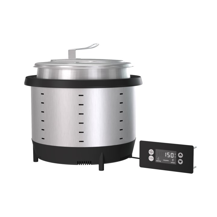 Vollrath 74701DW - Mirage® Induction Warmer, drop-in, dry operation, 7 quart, inset with hinged cover