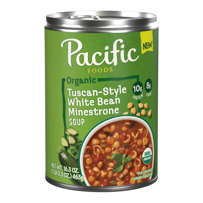 Organic Tuscan-Style White Bean Minestrone Soup