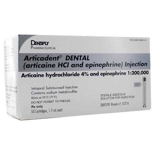 Articadent® 4%, 1:200,000 Dental Cartridge