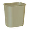 Rubbermaid Commercial, 3.25 gal, Resin, Beige, Rectangle, Receptacle