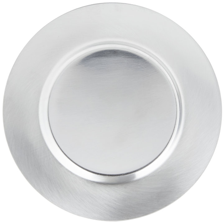 6-inch stainless steel plate with satin finish