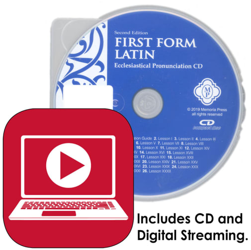 First Form Latin Ecclesiastical Pronunciation Audio Streaming & CD, Second Edition