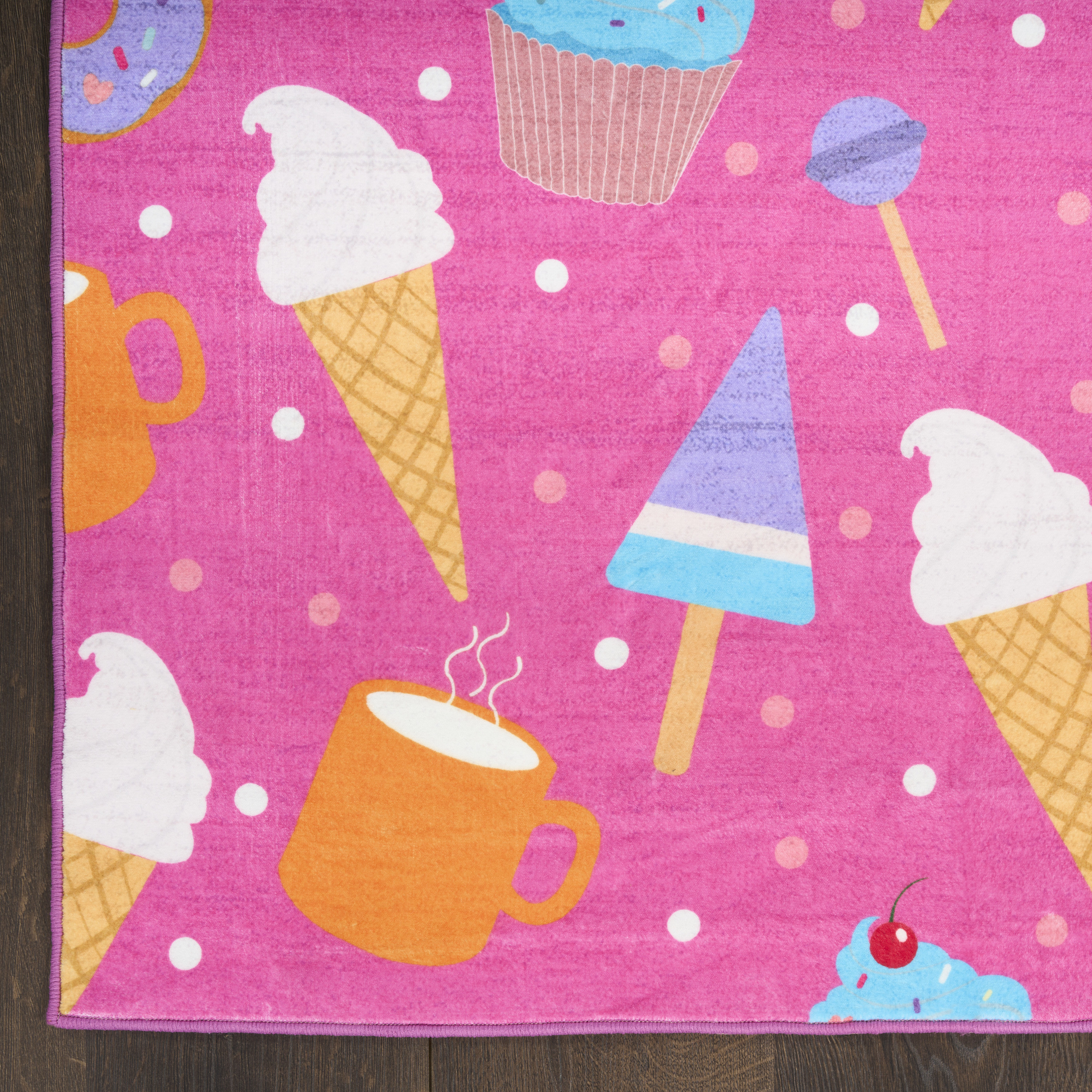 Nourison Imagination 6'6" x 9'2" Pink Multicolor Kids Indoor Rug
