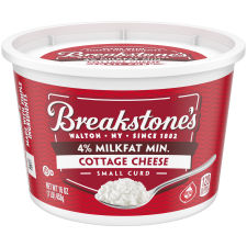Breakstone's Small Curd Cottage Cheese 4% Milkfat, 16 oz Tub