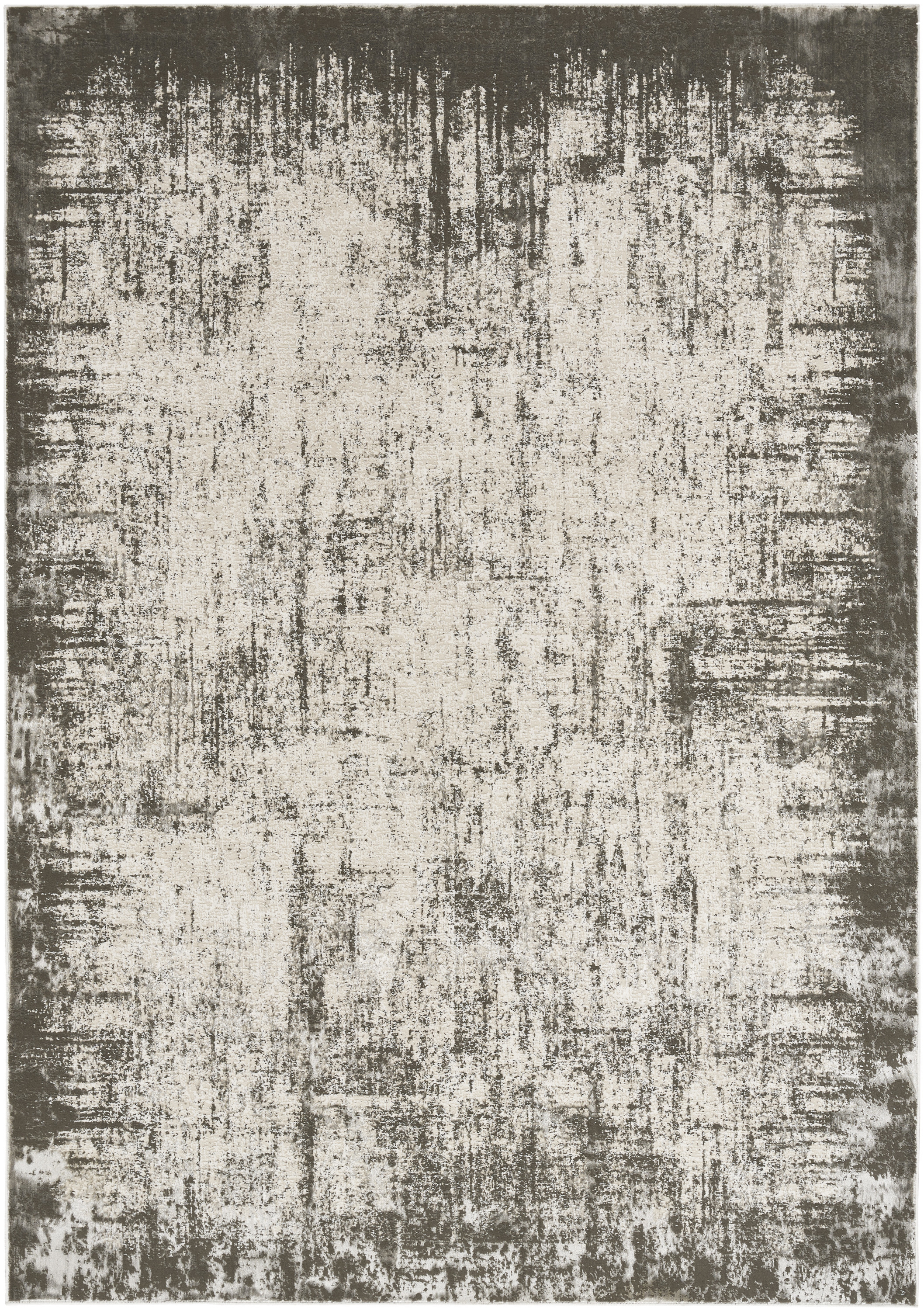 Nourison Desire 3'11" x 5'11" Grey Ivory Modern Indoor Rug