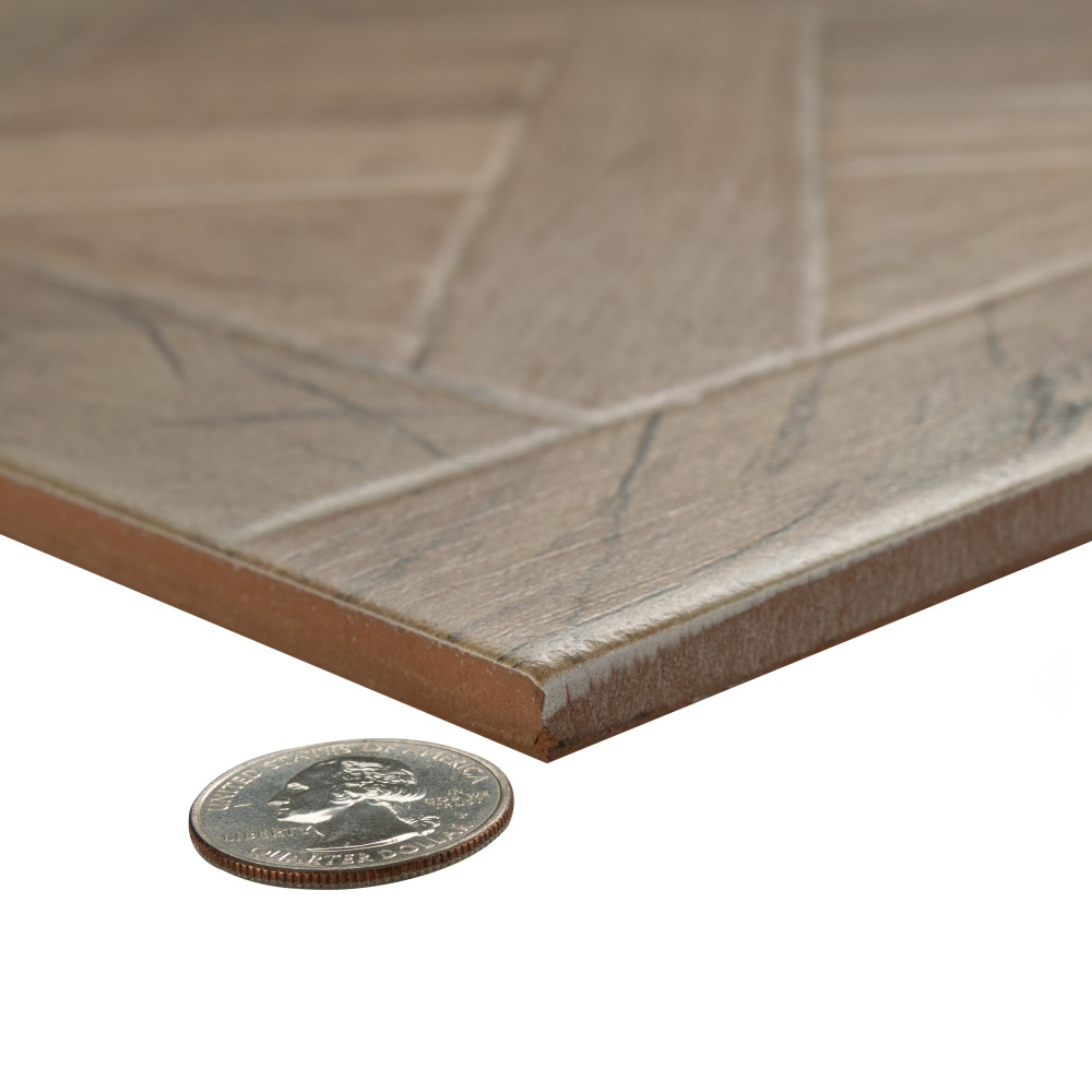 Kings Forest Lattice Natural 17-5/8 in. x 17-5/8 in. Ceramic Floor and Wall Tile