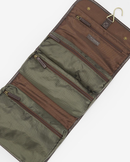 Waxed Hanging Washbag