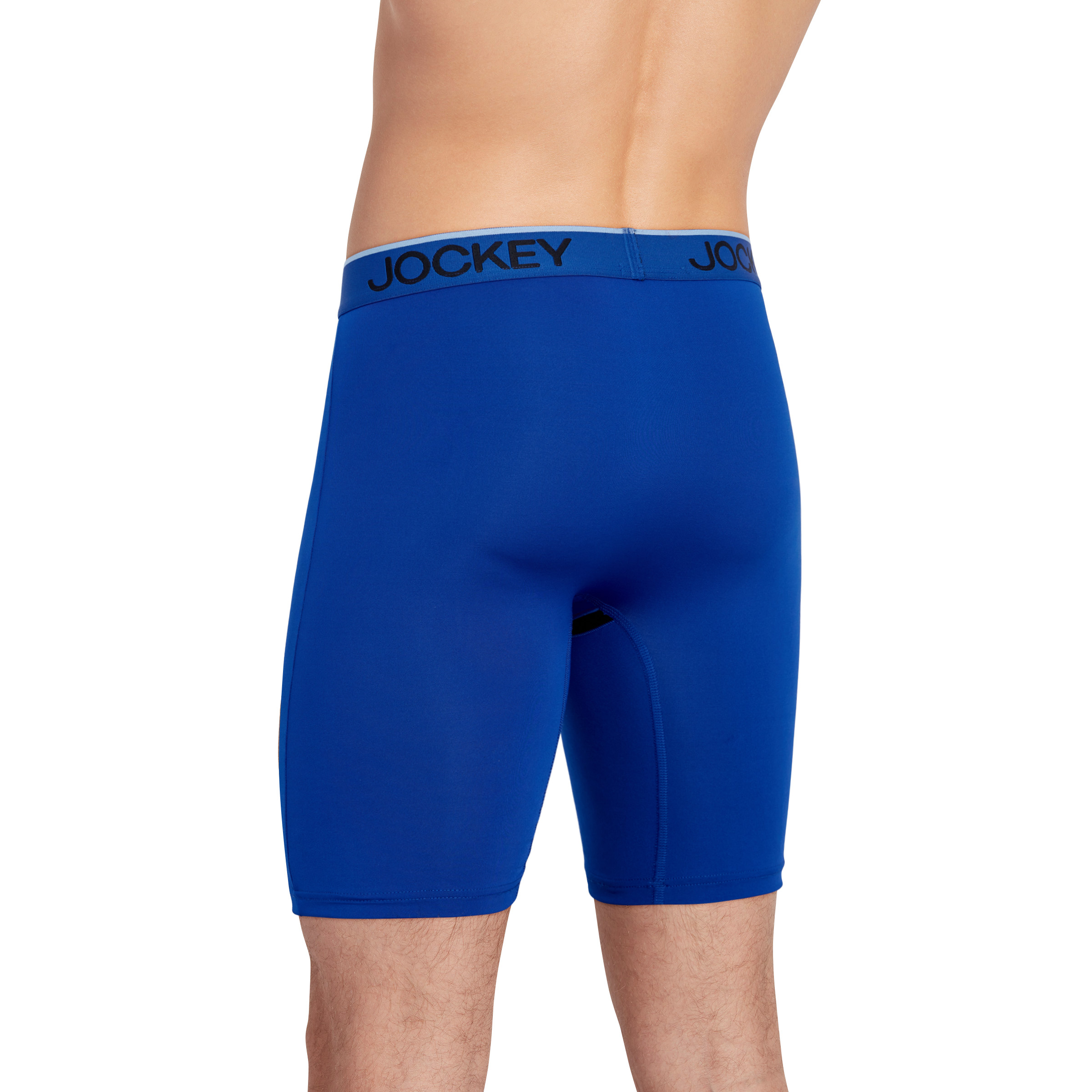 Jockey Men's Chafe Proof Pouch Microfiber 8.5" Long Leg Boxer Brief - 3 Pack - Picture 17 of 35