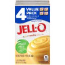 Jell-O Vanilla Instant Pudding & Pie Filling Value Pack, 4 ct Pack, 3.4 oz Boxes