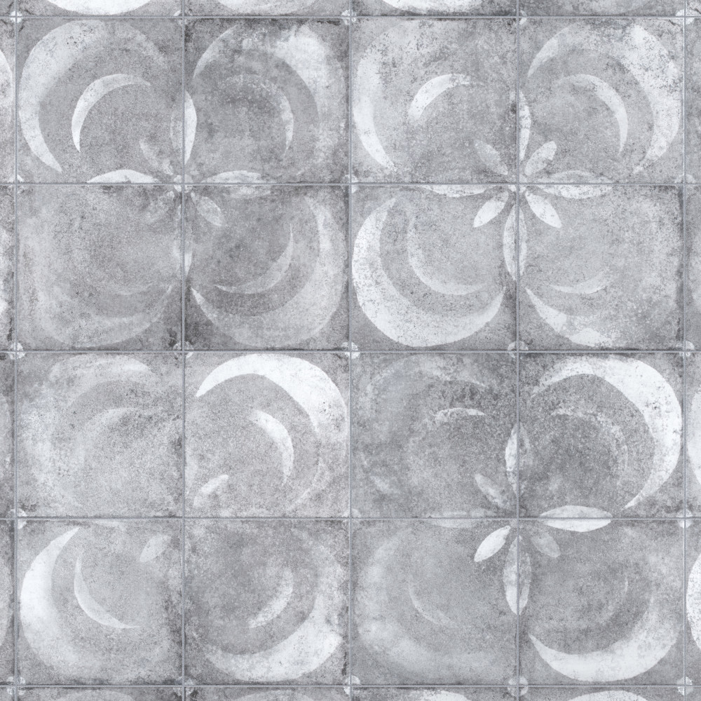 Kings Vendome Gris 17-3/4 in. x 17-3/4 in. Porcelain Floor and Wall Tile