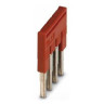 Terminal Block Plug-in Bridge Red 4-Position 5.2 mm Pitch