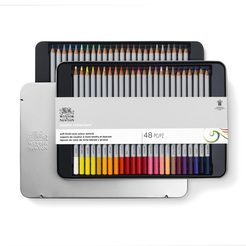 Studio Collection Colored Pencil Tin, Set of 48