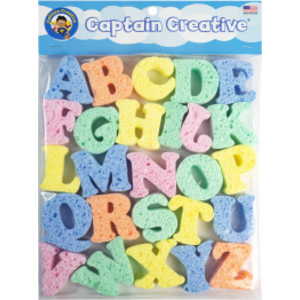 Super Sponges, 2", Uppercase Alphabet, 26 Pieces
