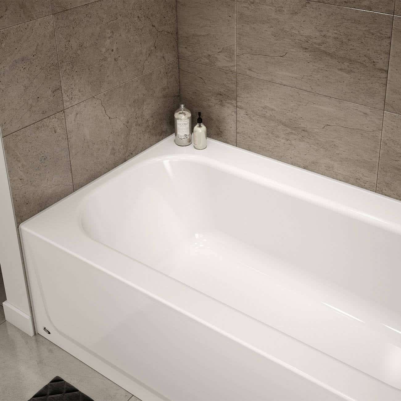 Hana MauiCast Plus 60 x 32 Porcelain Enamel Alcove Bathtub