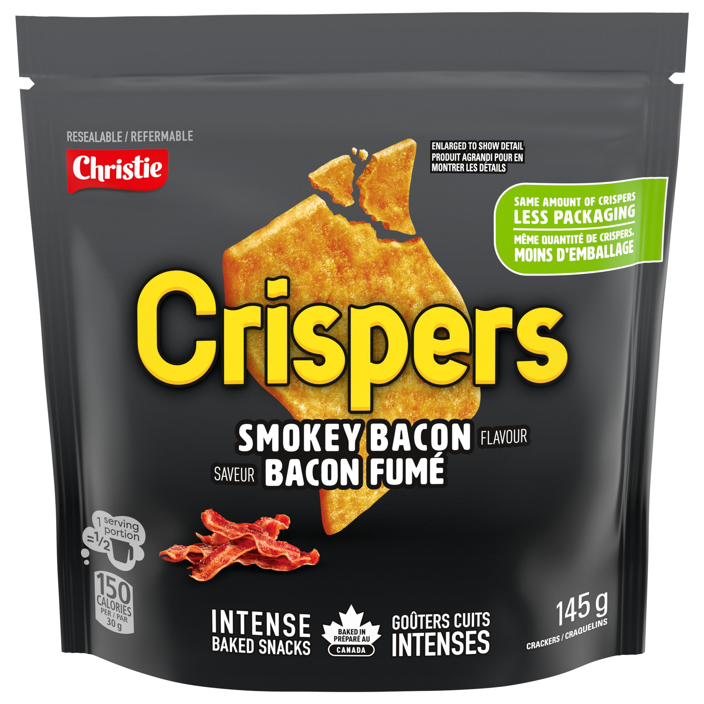 Crispers bacon fumé, 145 g-1