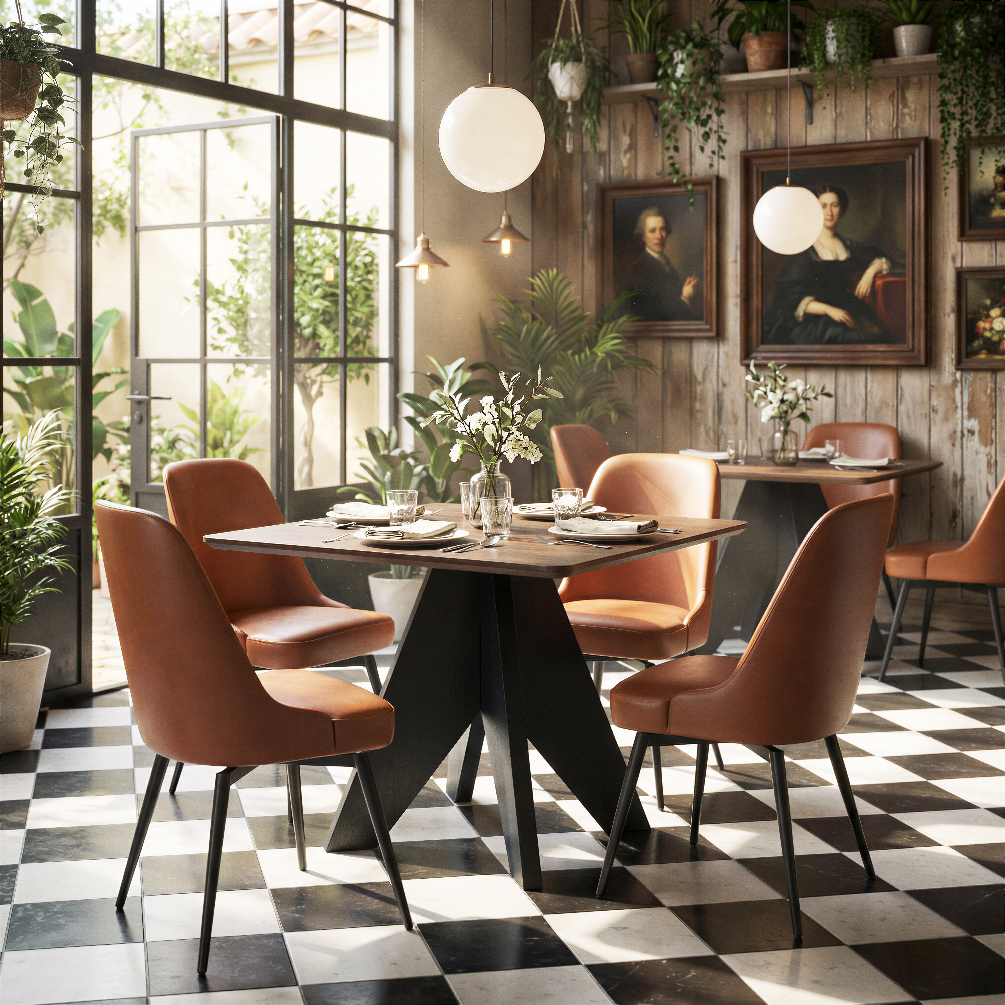 Keppel Swivel Dining Chair (Set of 2) Brown product image