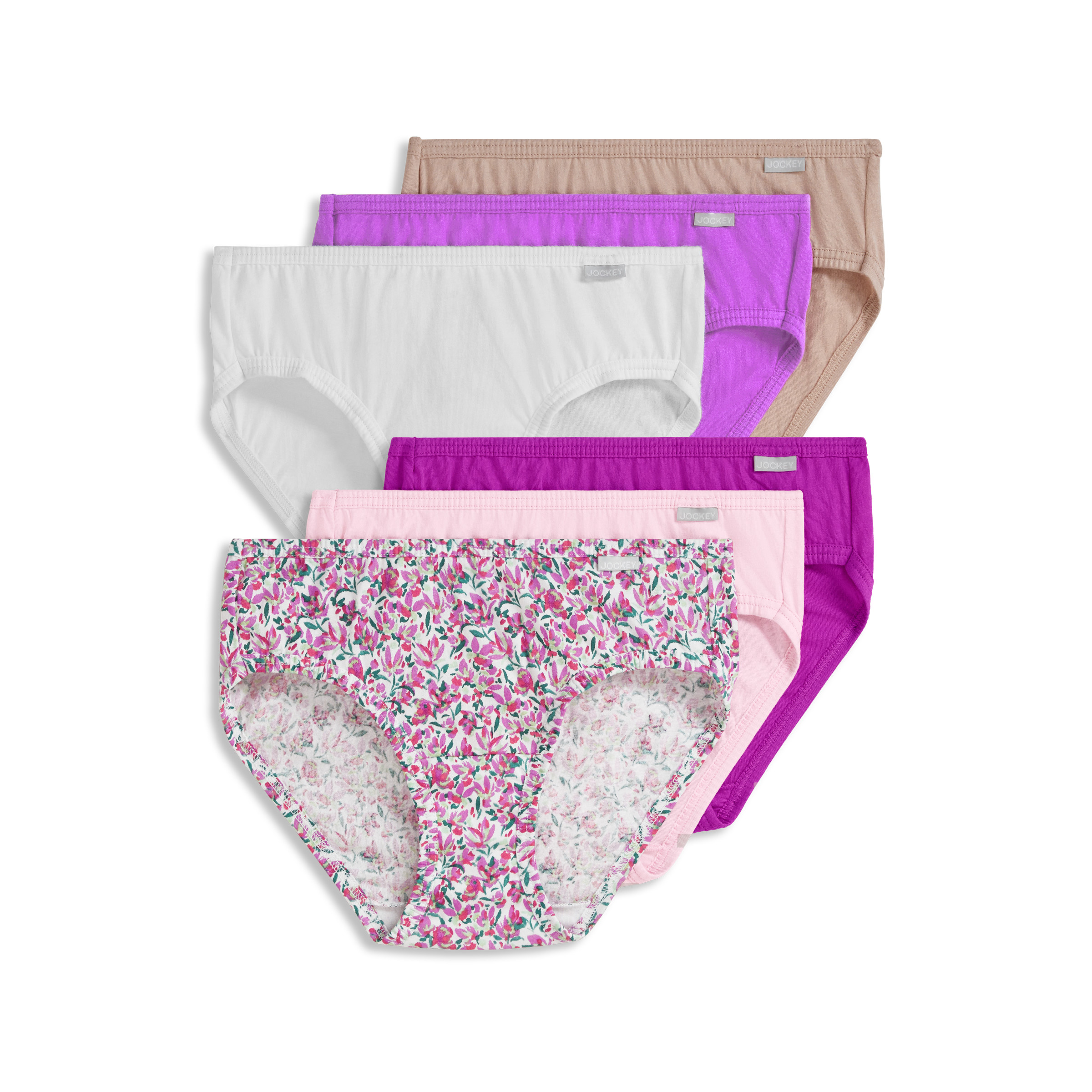 Jockey Women's Plus Size Elance Bikini - 6 Pack - Picture 14 of 25